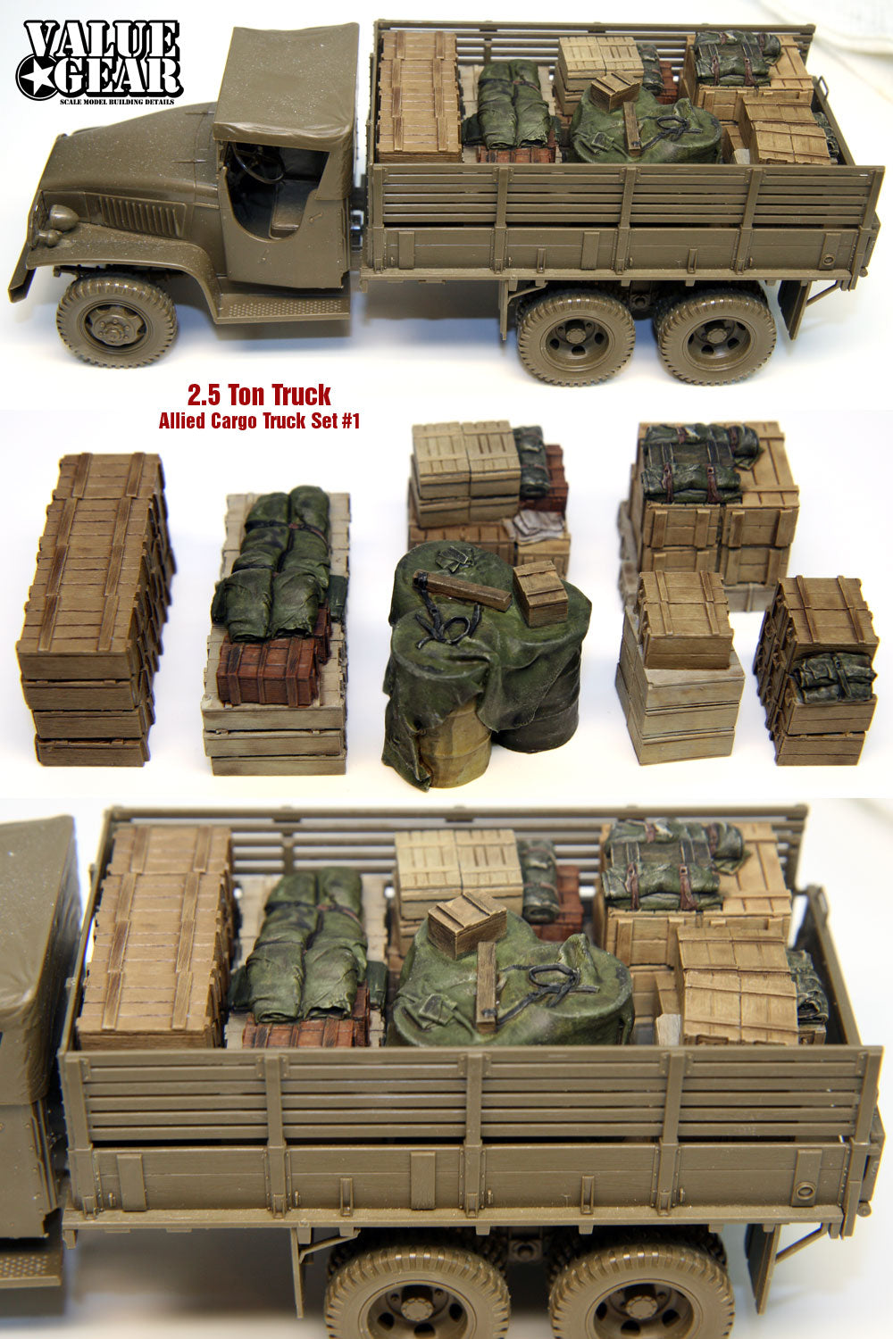 Value Gear UST01 1/35 2.5 Ton Truck Load Set #1