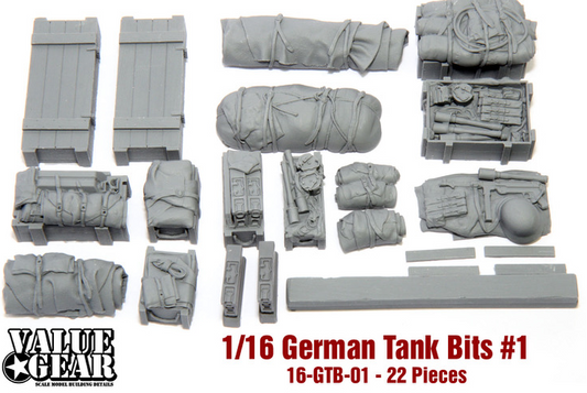 Value Gear 16 1/16 WWII German Tank Bits Set #1