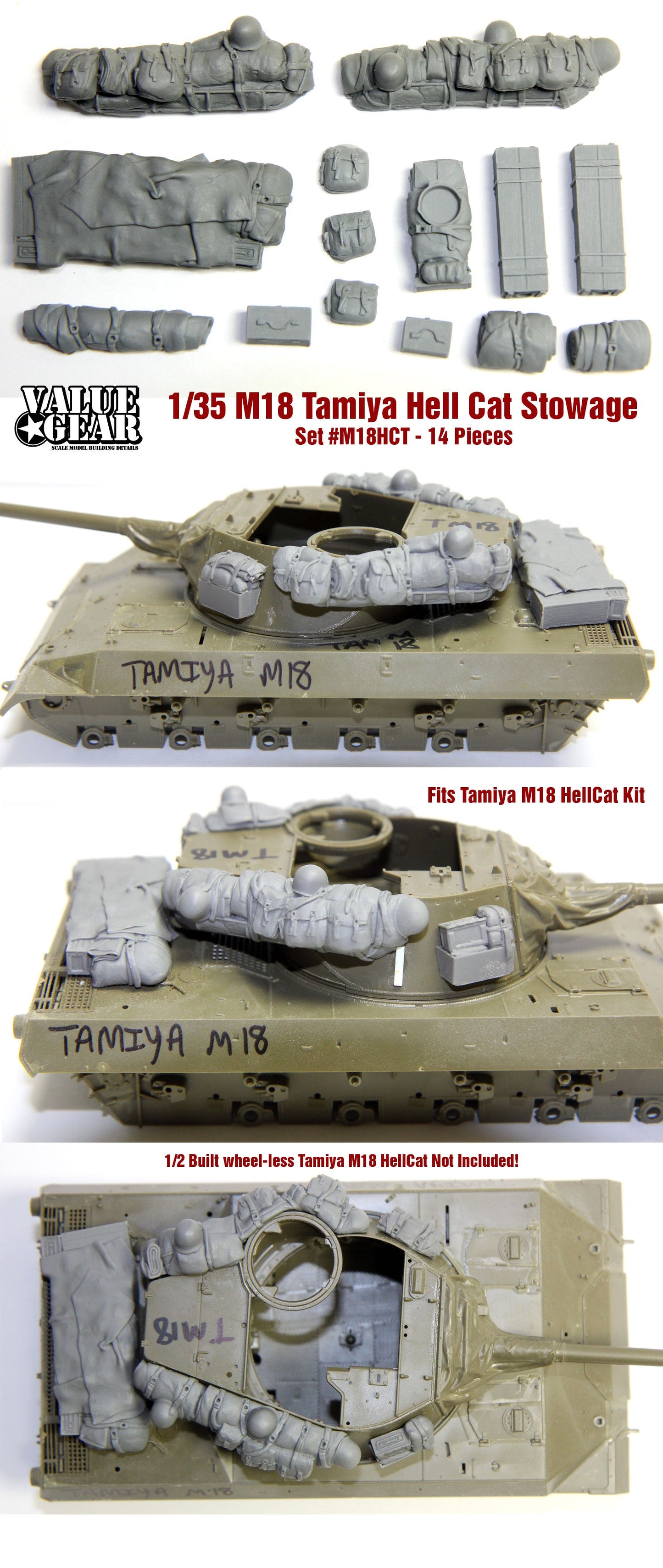 Value Gear  1/35 M18 Hellcat Stowage Set ( for Tamiya kit)